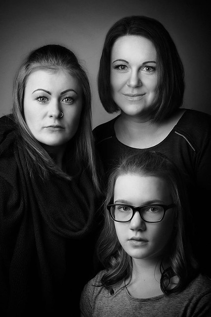 Mother and daughters.