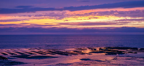 sunset sea normandie oyster normandy manche englishchannel thechannel cotentin oysterbeds gouvillesurmer