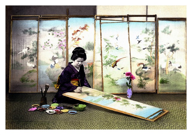 THE ARTIST AND HER CREATIONS in OLD JAPAN
