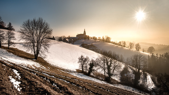 Winter Sun and Sankt Pankrazen