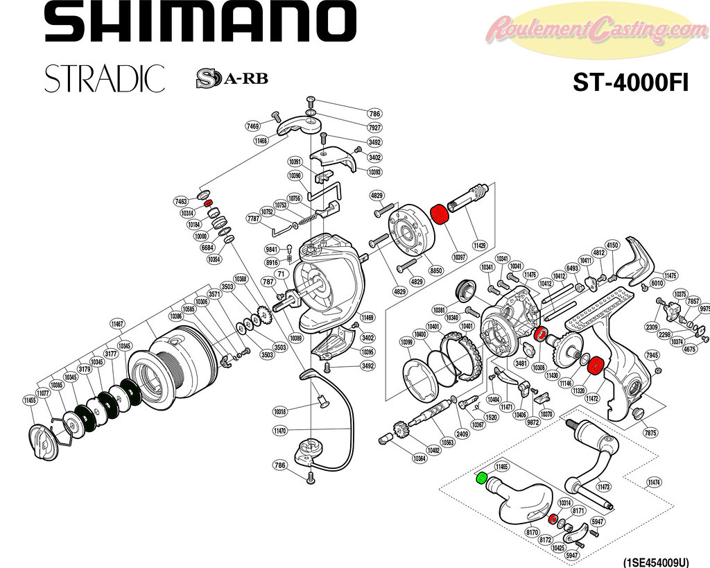 Schema-shimano-stradic-4000-FI, roulementcasting.com/schema…