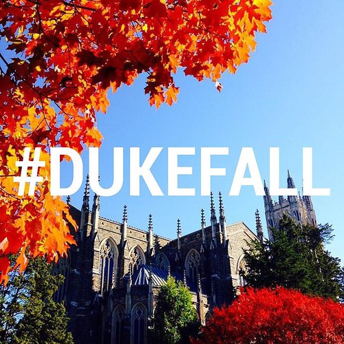 As fall break comes to a close, remember to use #DukeFall to show us how you spent your extended weekend! Our favorite photos will be included in our slideshow of seasonal images.