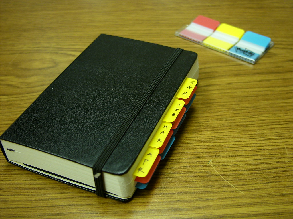Mo 2007 Pocket Daily Planner I Use Post it Notes Tabs Of T Flickr