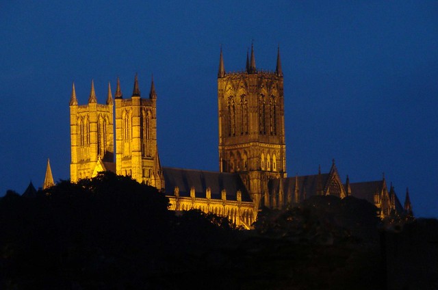 Lincoln Cathedral by night
