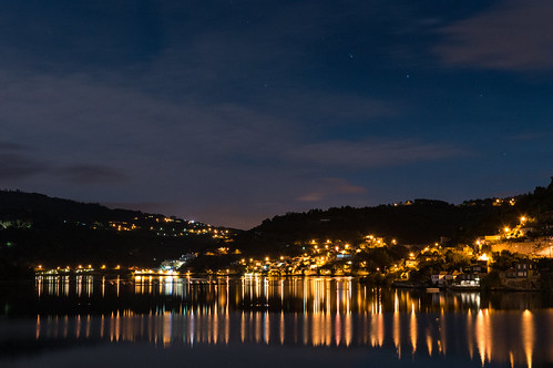 portugal night reflections landscape douro