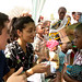 Tanzania-Thumbs Up to Girl Brushing Teeth