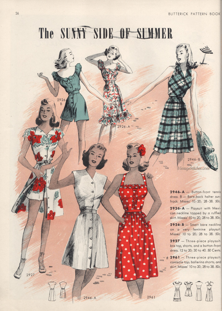 Summer 1944 Butterick Pattern Book | From the collection of … | Flickr