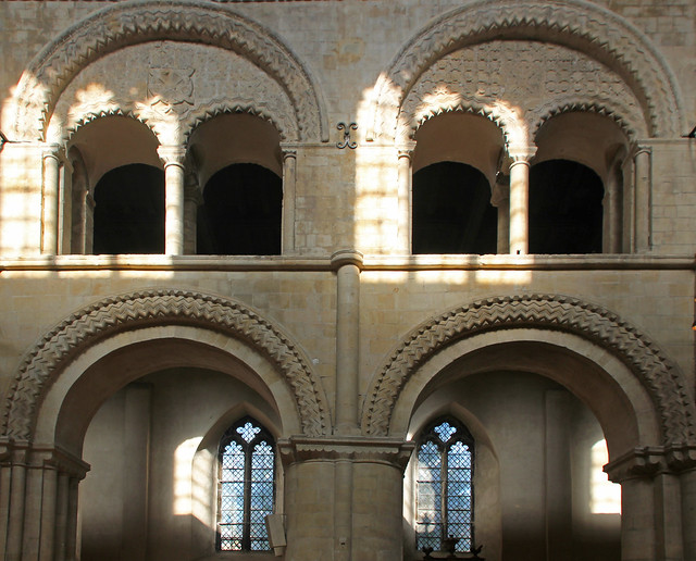 Romanesque arches, Rochester Cathedral