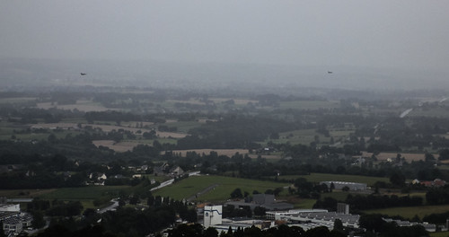Mirage Jets, Low Flying Over Mortain by r.j.scott, I visited Hill 314 in the French town of Mortain. It rained all day so couldn't see much of the vie