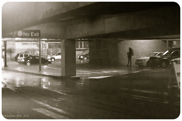 Scenes from a Rainy Night Parking Garage 1