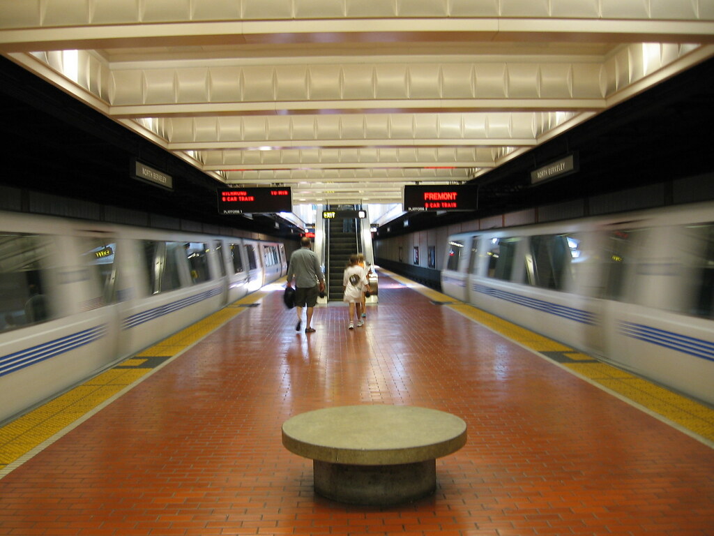 BART trains in motion | At North Berkeley Station | Flickr