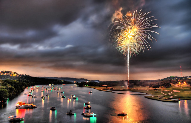 Fourth on Lake Austin