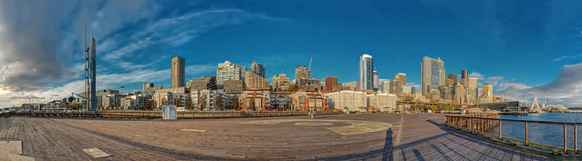 Panoramic View of Downtown Seattle, Washington