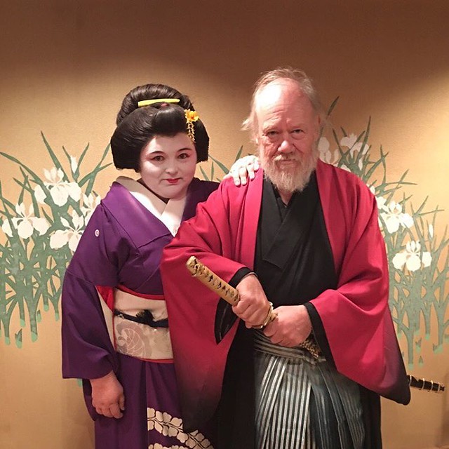 Geisha Makeover at Maica, Gion Kyoto Japan with Philip in Samurai costume