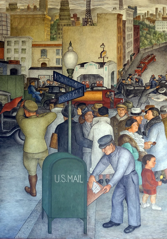City Life, Coit Tower mural