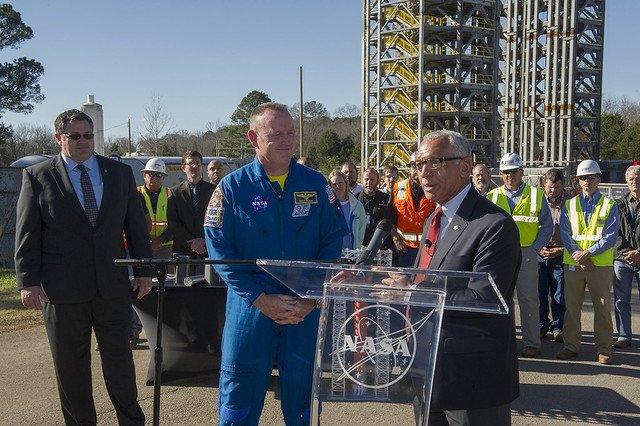 NASA Administrator Charles Bolden Visits Test Stand