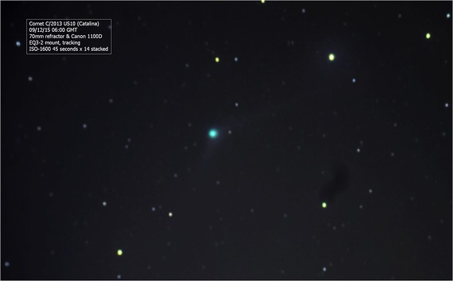 Comet C/2013 US10 (Catalina) 06:00 GMT 09/12/15