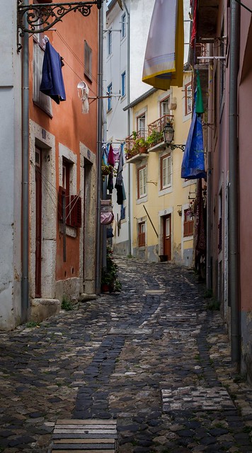 Cobbled streets of Lisbon...