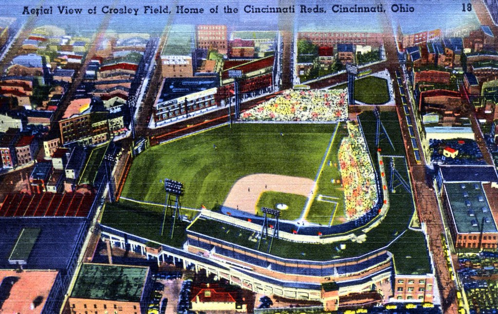 Aerial View of Crosley Field Home of the Cincinnati Reds Cincinnati OH
