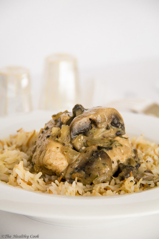 Dijon Chicken with Mushrooms & Tarragon – Κοτόπουλο με Σάλτσα Μουστάρδας, Μανιτάρια & Εστραγκόν