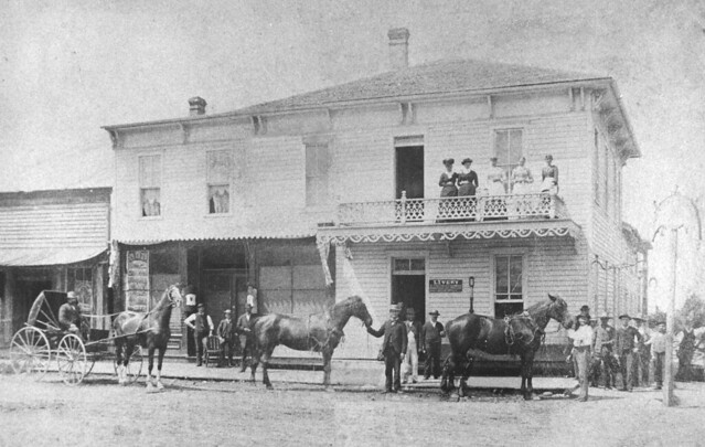 1885 or so - American House - livery with horses