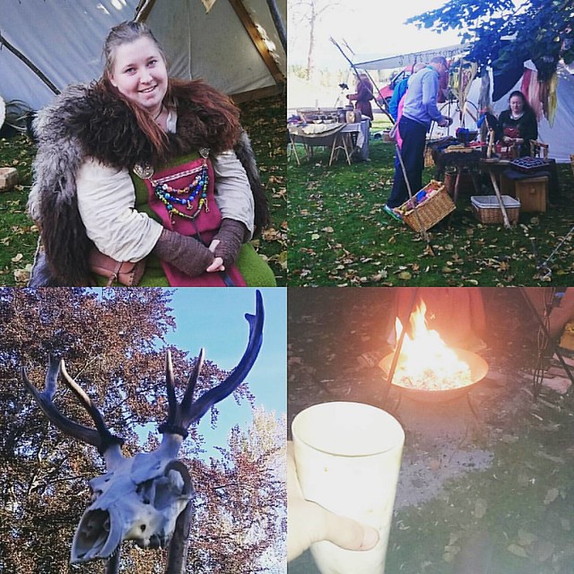 Went to a little viking gathering last weekend in Møre with @galdemora Fights,archery,laughs and drinks around the campfire,a nice weekend #gjermundnes#Møre#mørefrievikinger #viking#girlfriend#camplife#campfire#outdoors#Tentlife#telt#drinkinghorn#social#s