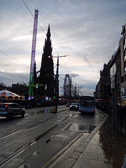Scott Monument and tram on Princes Street