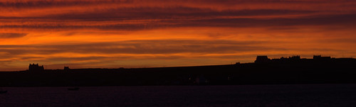 church sunrise westray orkney