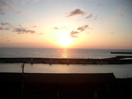 sunset sea japan geotagged niigata geo:lat=371326489 geo:lon=1380540789