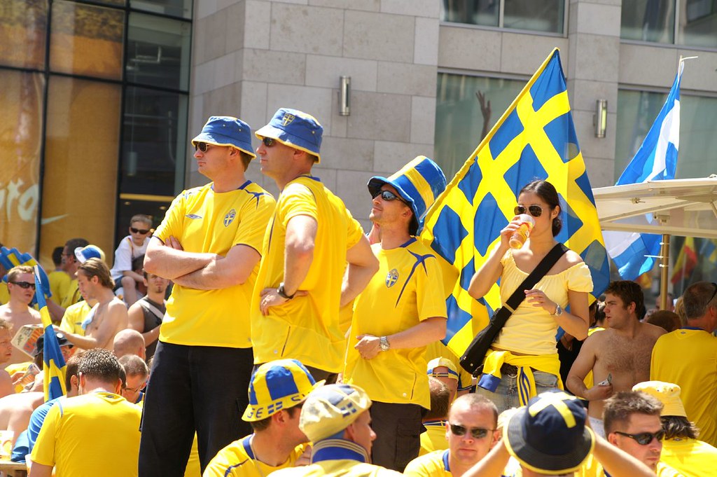 Sweden Fans Swedish Fans on the