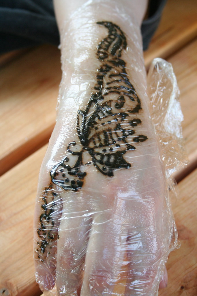 Clingfilm fetish | One of my colleagues was doing henna tatt… | Flickr