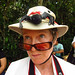 Spidey catching a ride on Heather's Tilly. Iguazu Falls, Argentina 26JAN12
