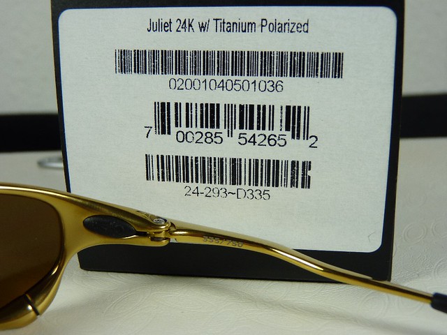 Oakley Juliet 24K Gold Limited w/Titanium Irid Polarized