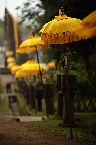 bali lake water yellow umbrella indonesia temple colorful batur beratan canonef135mmf2lusm puraulundanubratan canoneos5dmarkii yalestudio shivaite purabat