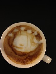 Today's latte, over capacity whale on Twitter.