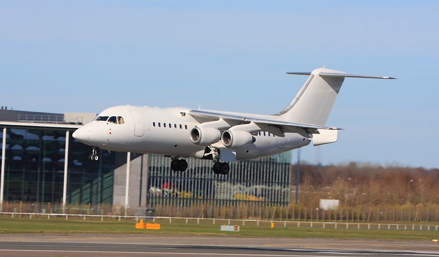 G-LENM Avro RJ-85 c/n E2273 Chevron Aircraft Maintenance Ltd ex G-CGYR