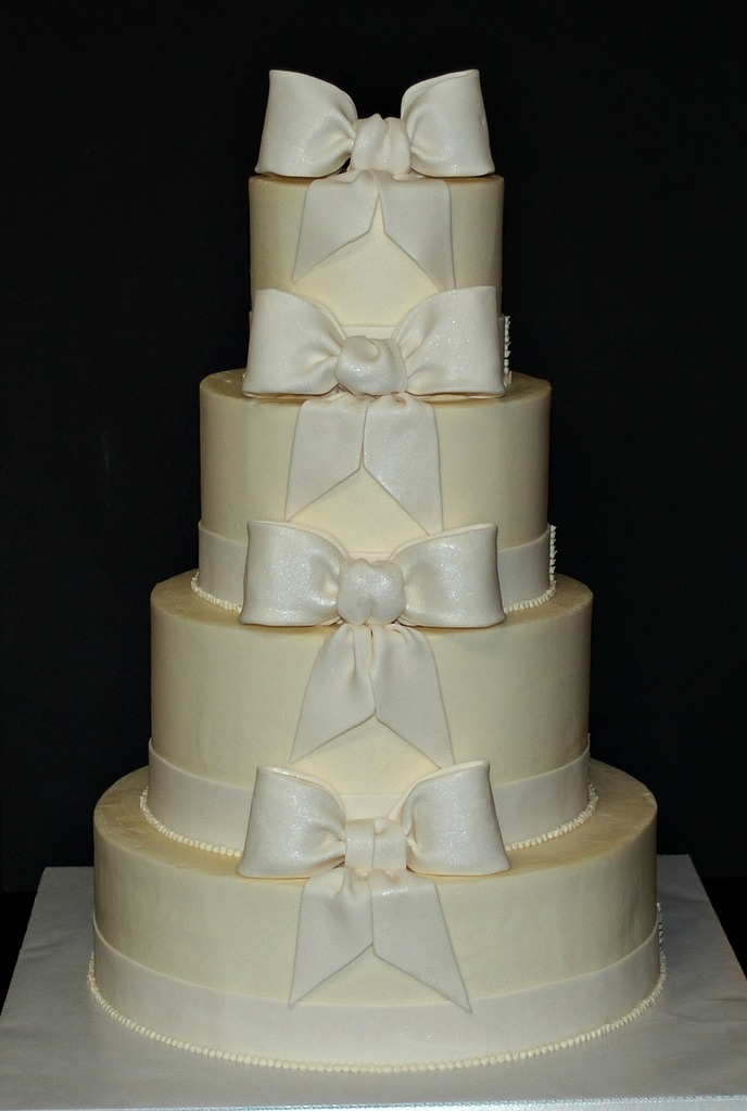 Bow Wedding Cake
