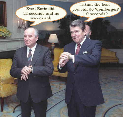 Gorbachev and Reagan | Gorbachev and Reagan discuss the timi… | Flickr