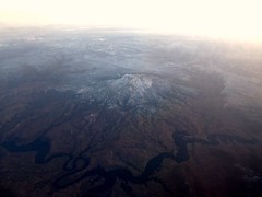 Navajo Mountain and Lake Powell, Utah in Flight from Las Vegas, Nevada to Denver, Colorado
