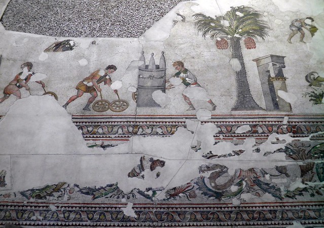 6th century mosaic floor from the Palatium Magnum (Constantinople's Great Palace), Palace Mosaic Museum, Istanbul
