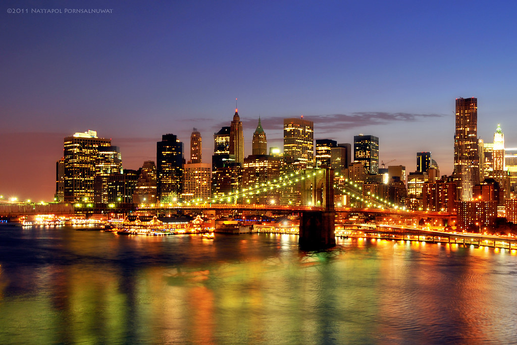 Manhattan | Manhattan skyline and Brooklyn Bridge in late su… | Flickr