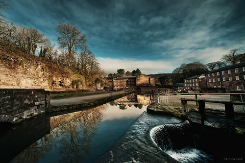 heritage mill industry water reflections canal nikon derbyshire sigma industrialrevolution historical 1224mm hdr cromford textil arkwright 1771 stevacek d700