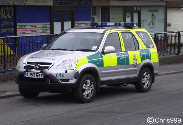 East of England Ambulance Service / Honda CRV / Rapid Response Vehicle / 616 / AU53 GWW