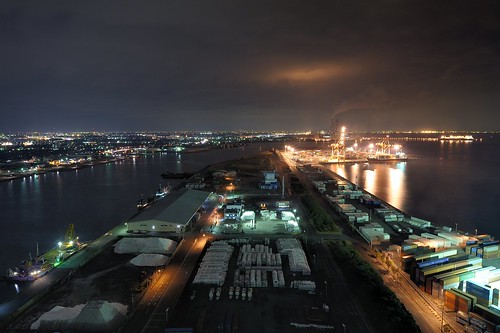 longexposure japan port harbor lowlight nightview nightphoto mie afterdark citynight yokkaichi nightimage nightcityscape 四日市港ポートビル afsnikkor1424mmf28g うみてらす１４