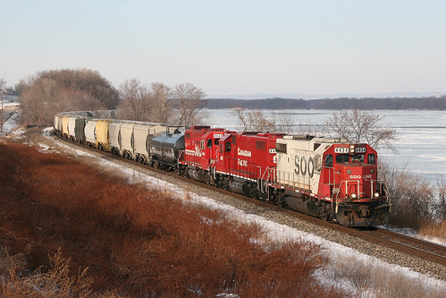 SOO 4434 - Train 580 at Dakota, MN,