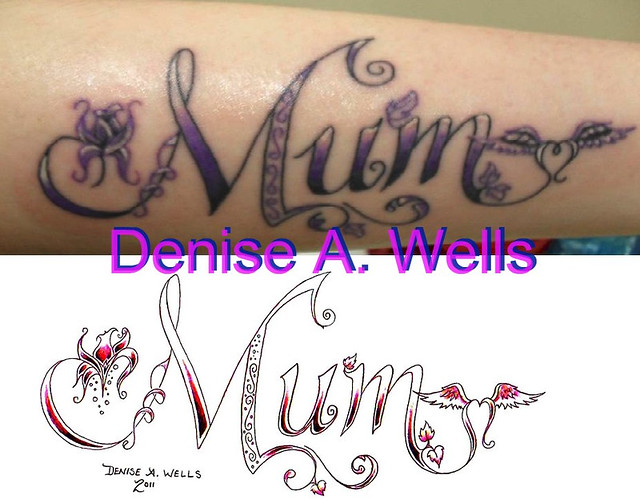Mom tattoo design by Denise A. Wells Inked