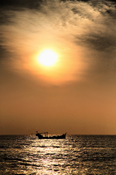 Sunset at Cox's Bazar Beach