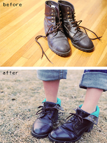 Boot makeoever | by Paper Raindrops