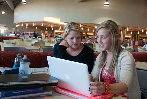 Students Study on Campus