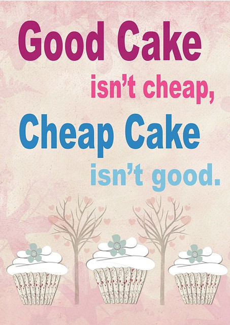 cheap cake poster